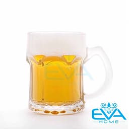 Bộ 6 Cốc Thủy Tinh Vàng Có Quai 300ML – Ly Dập Nổi 3D Sang Trọng, Thành Dày Dặn, Cầm Chắc Tay 7