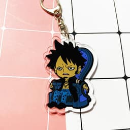 (mua 1 tặng 1) ( Mica ) Móc khóa One Piece Đảo hải tặc ver Dressrosa quà tặng dễ thương anime chibi 4