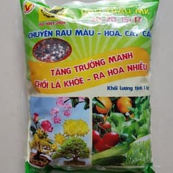 Gói 1kg phân bón đầu trâu NPK 20-20-15 cho cây tăng trưởng mạnh, chồi lá khỏe, ra hoa nhiều