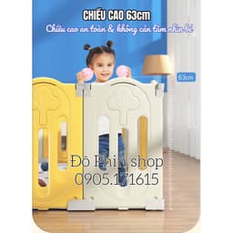 [Tặng thảm, bóng] Quây cũi gấp gọn hình khủng long, nhựa nguyên sinh HDPE an toàn cho bé, nội thất đẹp cho ngôi nhà bạn 6