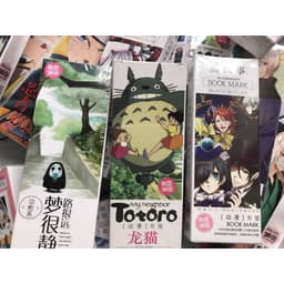 Bookmark anime bảng 6 tấm mẫu 2 hộp ảnh tập ảnh đánh dấu sách kẹp sách tiện ích dụng cụ học tập 36 tấm anime chibi 7