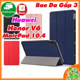 [Ảnh Thật] Bao Da MTB Huawei MatePad 10.4 2020/2022 / HONOR V6 10.4" Gấp 3 Khúc Lưng Cứng Có Nam Châm 1