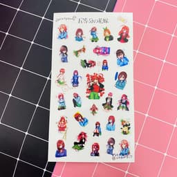 Ảnh dán trong 1 tấm sticker anime chibi dễ thương quà tặng trang trí xinh xắn 4