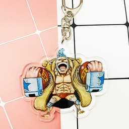 (mua 1 tặng 1) ( Mica ) Móc khóa One Piece Đảo Hải Tặc ver dã ngoại quà tặng dễ thương in hình anime chibi 7