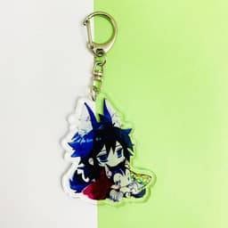 (mua 1 tặng 1) ( Mica ) Móc khóa KIMETSU NO YAIBA THANH GƯƠM DIỆT QUỶ ver TAI THÚ dễ thương anime chibi 3