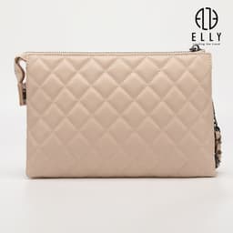 [Tặng hộp 20.10] Clutch nữ ELLY EC57 ví cầm tay da thật cao cấp dự tiệc công sở thời trang sang trọng 2