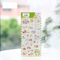 Hình dán sticker thú nhún xanh cam dễ thương ngộ nghĩnh 3