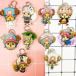 (Mua 1 tặng 1) Móc khóa One Piece Đảo Hải Tặc Chopper quà tặng Mica trong acrylic in hình anime chibi 1