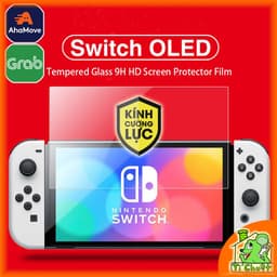 [Ảnh Thật] Kính CL Máy Game Nintendo Switch OLED 7" Trong Suốt Cường Lực 2.5D Phủ Nano 1
