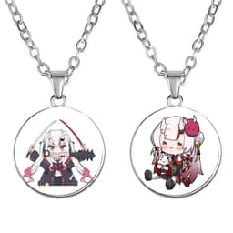Vòng cổ in hình GAWR GURA Hololive Vtuber phụ kiện trang sức phong cách anime chibi 1