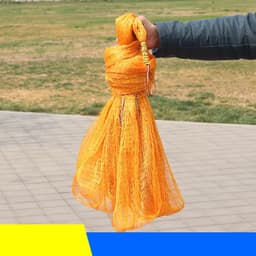 Chài dù vàng chân chì đúc túi sâu cao 2m nặng 2kg chài bắt cá siêu dễ giá rẻ CV-01 2