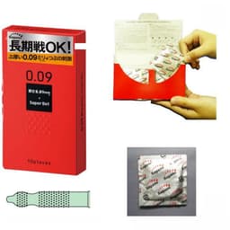 Bao cao su Sagami Super Dot 009mm, bao dày 0.09mm, thiết kế nhiều gai , kéo dài thời gian, Hộp 10c 5