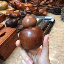 Lọ tăm hồ lô gỗ hương cao cấp bền đẹp loại 1 1