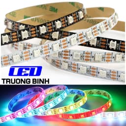 ĐÈN LED FULL MÀU NEOPIXEL ARGB WS2812B 60LED/MÉT CUỘN 5 MÉT ĐIỆN ÁP 5V 1