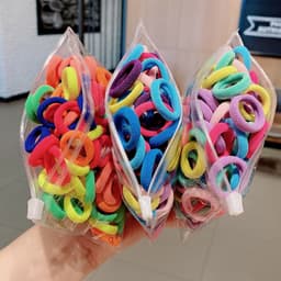 Bộ Dây Buộc Tóc 100 chun Co Dãn Xinh Xắn Nhiều Màu Phong Cách Hàn Quốc Cho Bé Gái.. GIA DỤNG VĨNH NGÂN 7