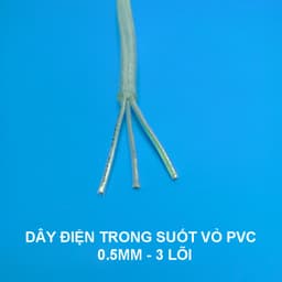 DÂY ĐIỆN TRONG SUỐT VỎ PVC LÕI ĐỒNG MẠ KẼM 4