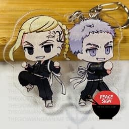 Mua 1 tặng 1 ( Mica trong acrylic ) Móc khóa TOKYO REVENGERS Kịch Trường Của Takemichi ver COUPLE anime chibi 7