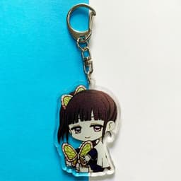 (mua 1 tặng 1) ( ver ôm gấu ) Móc khóa mica trong acrylic Kimetsu no Yaiba Thanh gươm diệt quỷ anime chibi 2
