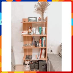 Kệ sách gỗ 5 tầng kệ góc tường đa năng gỗ MDF trang trí phòng khách ngủ, Đồ gỗ Mỹ Sinh gia đinh 7