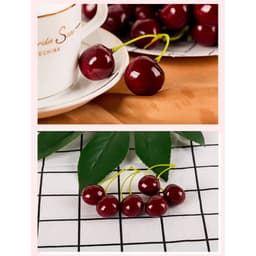 2 quả cherry loại đẹp phụ kiện chụp ảnh trang trí 5