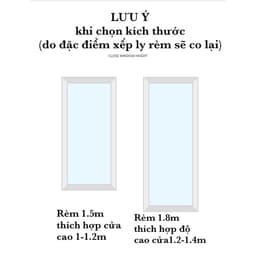 Rèm dán cửa xếp ly chất liệu vải không dệt chắn nắng không cần đóng khoan tường giá rẻ Liminho Shop 8