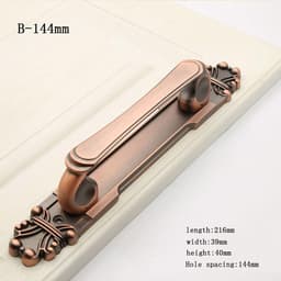 Tay nắm cửa FULEWOTO Phong cách Châu Âu Cửa đối diện gỗ kéo cửa 5