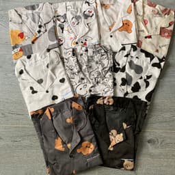 Đồ Ngủ Nữ Ngắn Tay - Pyjama Nữ - Bộ Ngủ Quần Đùi Cộc Tay Mặc Nhà Chất Kate Lụa Mềm Mát 3