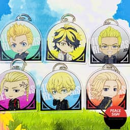 (mua 1 tặng 1) ( Mica ) Móc khóa in hình TOKYO REVENGERS Kịch Trường Của Takemichi ver CỬA SỔ VÒM anime chibi dễ thương 1