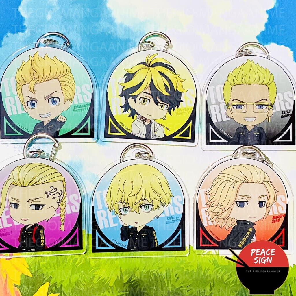 (mua 1 tặng 1) ( Mica ) Móc khóa in hình TOKYO REVENGERS Kịch Trường Của Takemichi ver CỬA SỔ VÒM anime chibi dễ thương