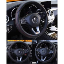 Bọc vô lăng da, có lỗ thoáng khí GIÁ RẺ size 38cm phù hợp các dòng xe ô tô 5