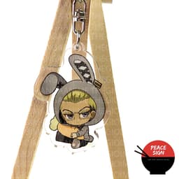 (mua 1 tặng 1) Móc khóa in hình TOKYO REVENGERS ver TAI THỎ Kịch Trường Của Takemichi anime chibi Mica trong acrylic 4