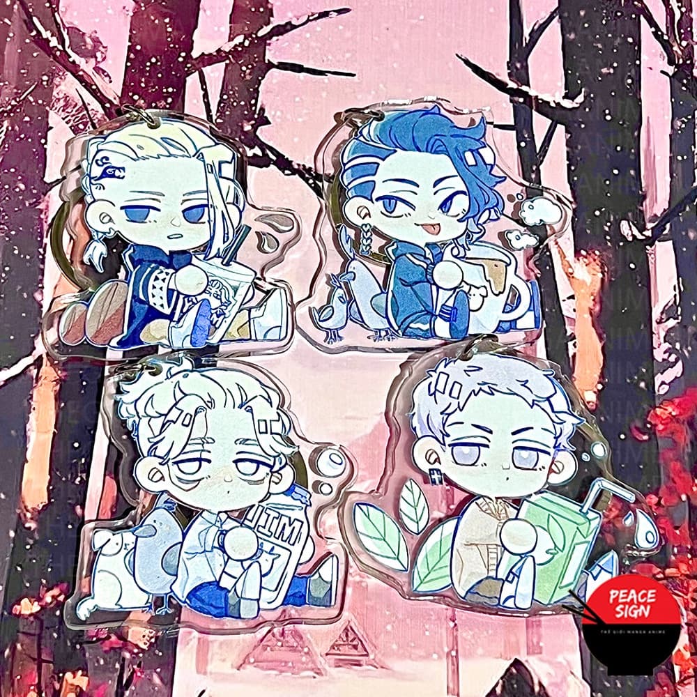 (mua 1 tặng 1) ( mica ) Móc khóa TOKYO REVENGERS ver ĐỒ UỐNG Kịch Trường Của Takemichi anime chibi xinh xắn