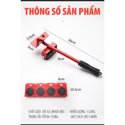Dụng Cụ Di Chuyển Đồ Đạc Thông Minh, Dụng Cụ Nâng Hạ Tủ Giường Vật Nặng Có Bánh Xe Di Chuyển MKS051 7