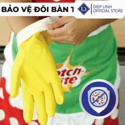 Găng tay đa dụng hương chanh Scotch brite size L, găng tay cao su thiên nhiên, an toàn cho da 5