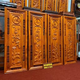 Bộ tranh gỗ treo tường tranh tứ quý gỗ hương ,sơn pu cao cấp ,bền đep kích thước 37*107,dày 4cm 3