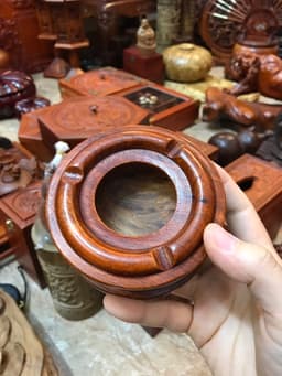 Gạt Tàn gỗ hương tiện tròn dễ sử dụng bền đẹp 3