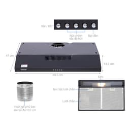 Máy hút mùi Sunhouse SHB6118B_Hàng chính hãng 2