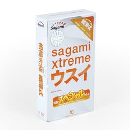 Bao cao su Sagami Xtreme SuperThin, Thiết kế siêu mỏng, co giãn tạo cảm giác chân thật, Hộp 10 cái 3