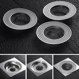 Nắp bịt cống thoát sàn nhà tắm bằng lưới inox thoát nhanh, chặn tóc, lọc rác, chống tắc hiệu quả 4