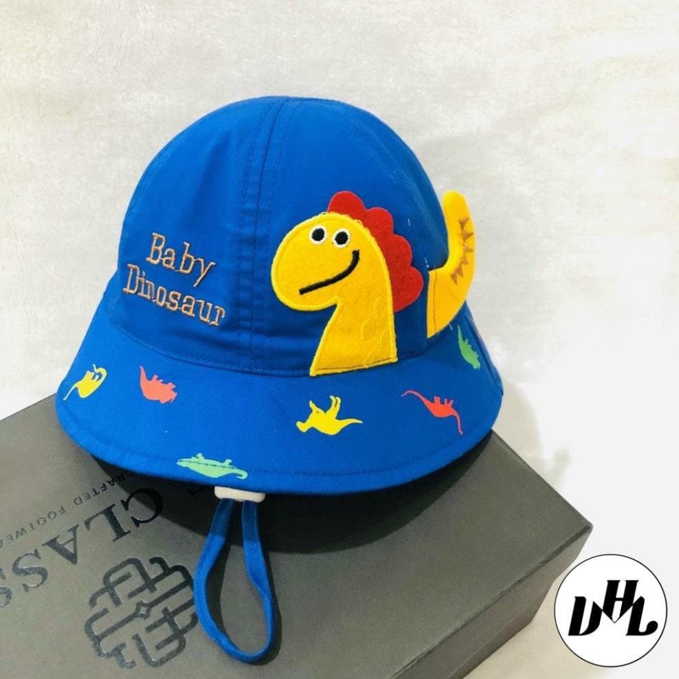 Nón cho bé (3 tháng - 15 tháng tuổi) , nón baby hình KHỦNG LONG vải Cotton mềm êm cute (Ảnh thật)