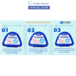 Niềng răng trong suốt tại nhà chính hãng Trainer - Bộ chỉnh nha dành cho trẻ em A1 + A2 + A3 3