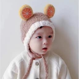 Mũ Len Cho Bé Lông Cừu Bé Trai Bé Gái Mẫu Hoa Quả Cực Đẹp Và Kute Phù Hợp Bé Từ 3 Tháng - 24 Tháng M13 7
