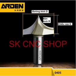 ARDEN 0405 - Mũi dao cắt CNC bo góc R - SK CNC SHOP 4