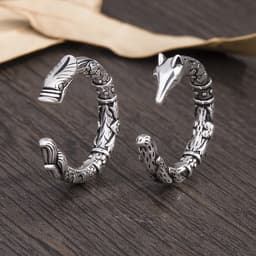 Cặp Vòng Đôi Long Ly Tam Sinh Tam Thế Hắc Long Hồ Ly Cổ Phong Trung Hoa Kiềng Tay Quà Tặng Tình Nhân 3