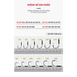 Lưỡi Câu GUF Địa Long FCA ( Săn hàng) 9