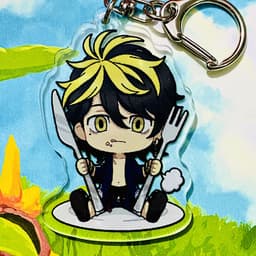 (mua 1 tặng 1) ( Mica ) Móc khóa in hình TOKYO REVENGERS Kịch Trường Của Takemichi ver ĂN UỐNG anime chibi dễ thương 4