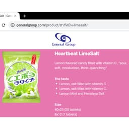 Kẹo cứng LIME SALT chanh muối 100g Thái Lan chua mặn bánh vitamin Ccandy sweet 3