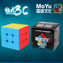 Rubik 3x3x3 Moyu Meilong 3 💖 Rubic 3 Tầng Stickerless 9