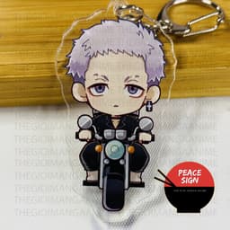 (mua 1 tặng 1) ( Mica trong acrylic ) Móc khóa TOKYO REVENGERS ver LÁI XE Kịch Trường Của Takemichi anime chibi 3