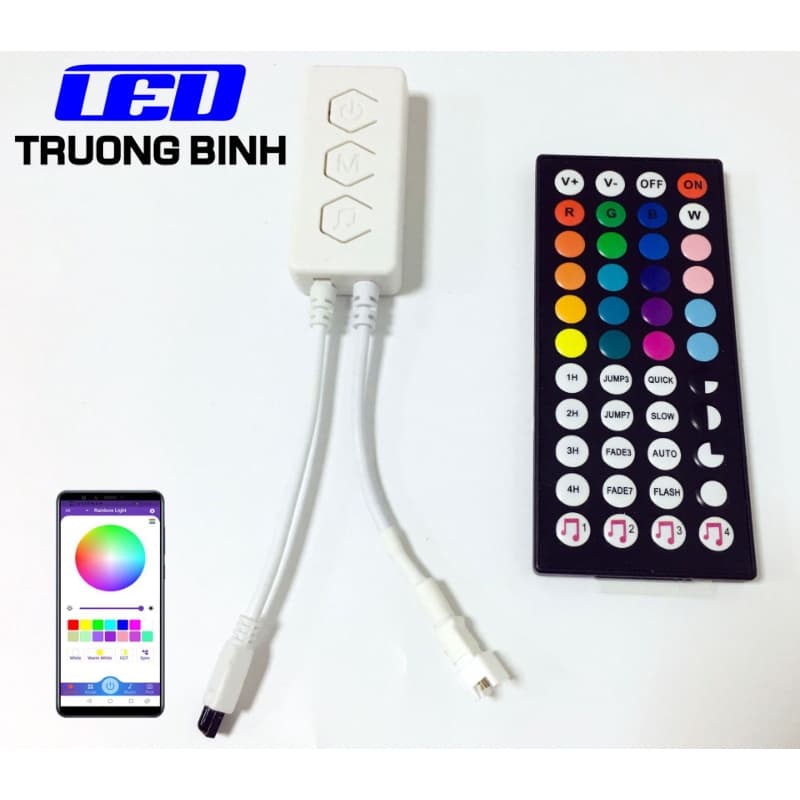 SM121HC ĐIỀU KHIỂN LED FULL MÀU WS2815 WS2811 UCS1903 NHÁY THEO NHẠC HỖ TRỢ APP